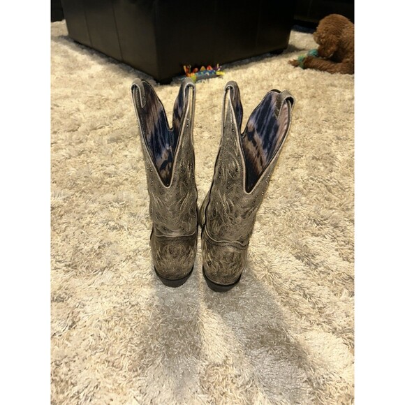 Laredo Women’s Access Cowboy Boots Leather Black Tan Size 11 M 52050 Excellent - Picture 4 of 7